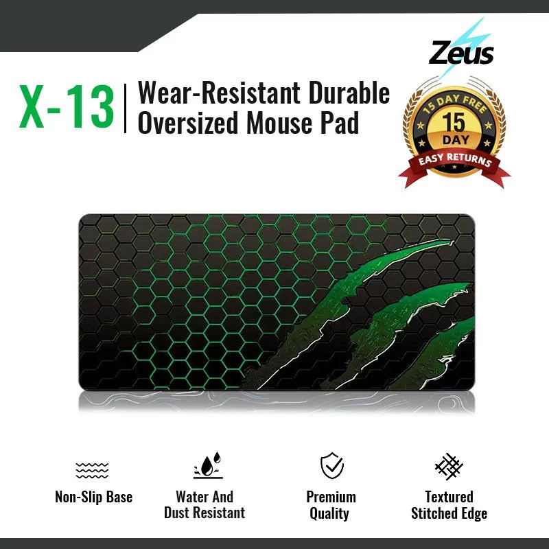 ZEUS Non-Slip Extended Desktop Mouse Pad