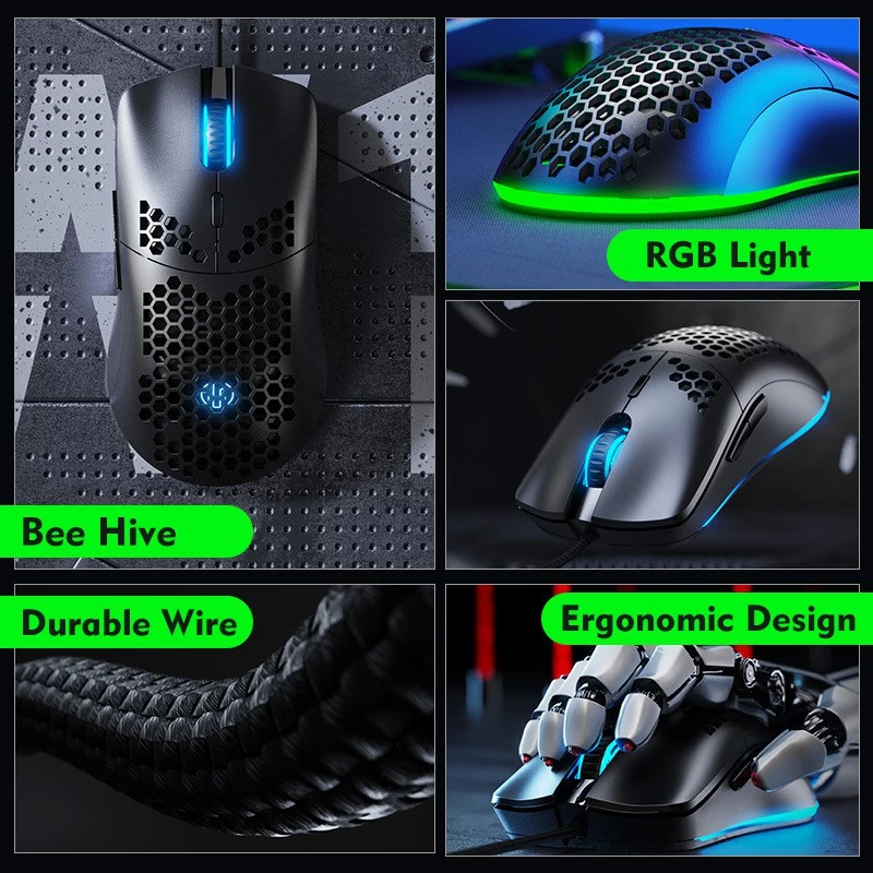 Zeus MR002 ( Beez-Hive ) Wired Gaming Mouse RGB Backlight Gaming - Upgraded Version 2